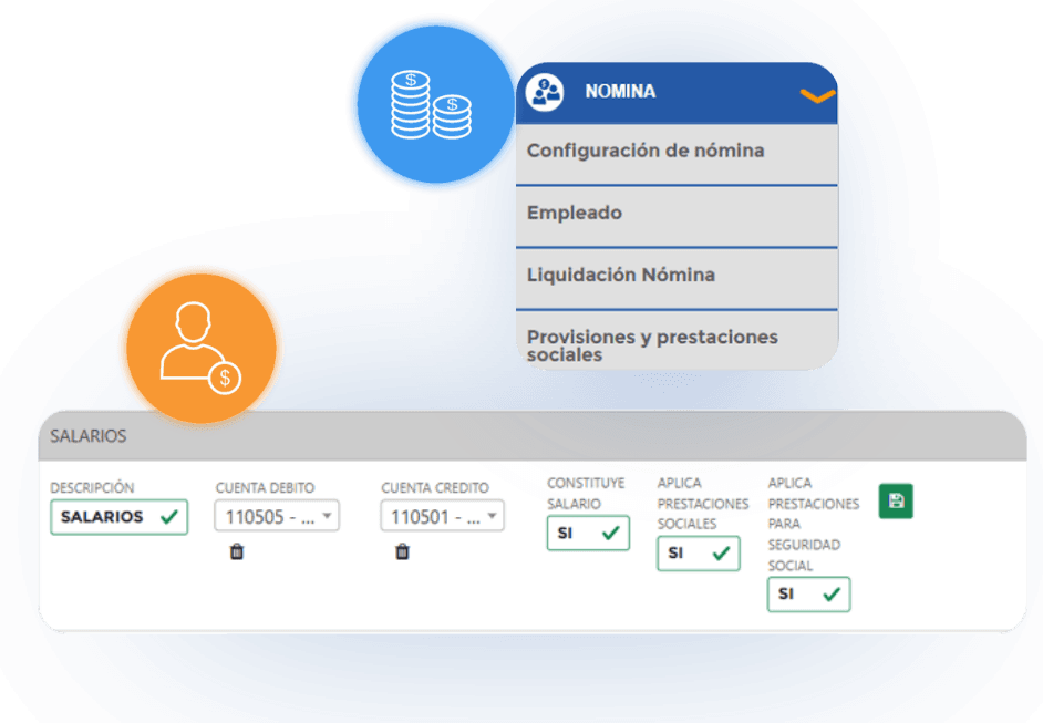 Cálculo de salarios, prestaciones y deducciones