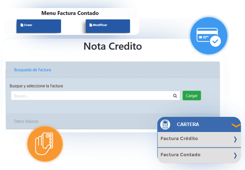 Gestiona ventas al contado y a crédito