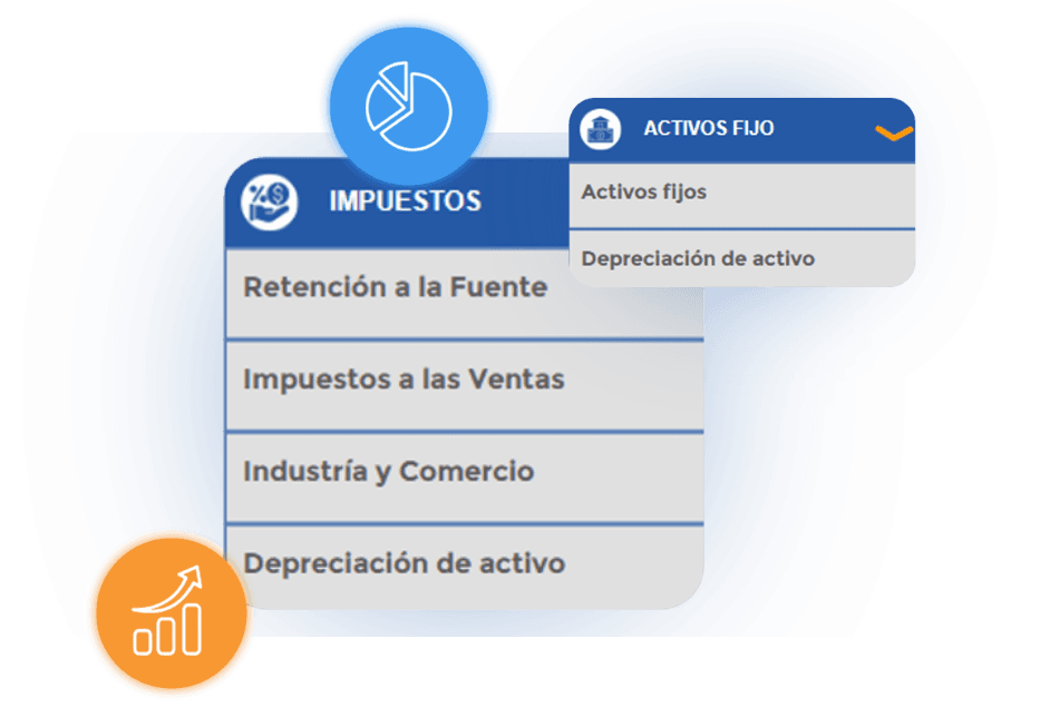 Gestión de impuestos y activos fijos