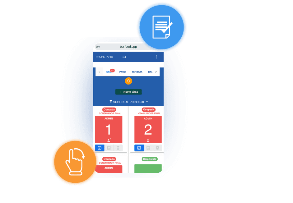 Toma de órdenes en dispositivos móviles y menú digital QR